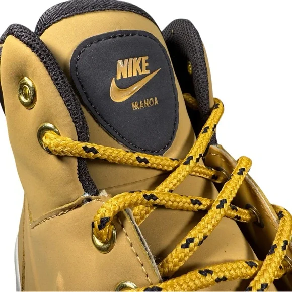 New Nike Manoa Leather Boots Men’s Size 11 Water Resistant Haystack 454350-700 - Picture 8 of 13